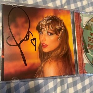 The Life of a Showgirl Taylor Swift signed cd